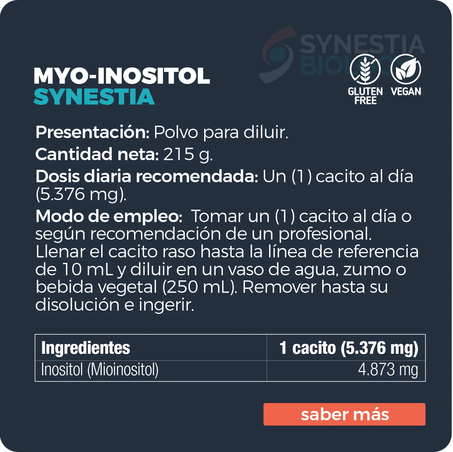 Myo-Inositol Synestia - Imagen 2