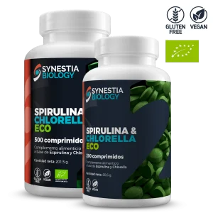 Spirulina y Chlorella ECO (200-500 comprimidos)